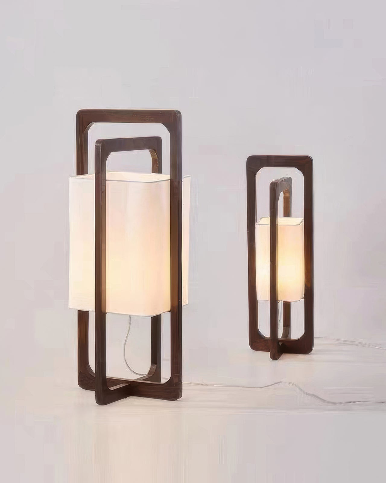 Traditional Wooden Floor Lamp, Warm Zen Style