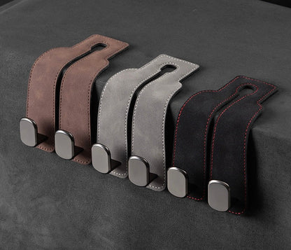 Premium Car Back Seat Double Hooks with Soft Pads