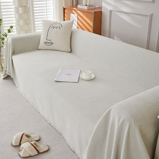 Soft Chenille Sofa Cover, Machine Washable and Stain Resistant - Lusomart