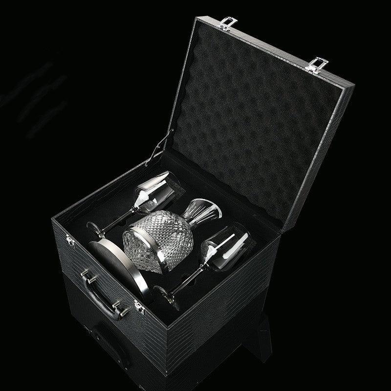 Luxury Crystal 360 Rotating Wine Decanter