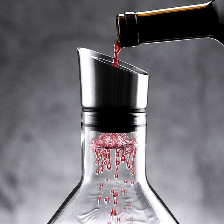 Elegant Glass Wine Carafe
