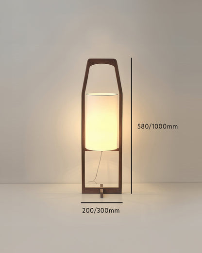 Traditional Wooden Floor Lamp, Warm Zen Style