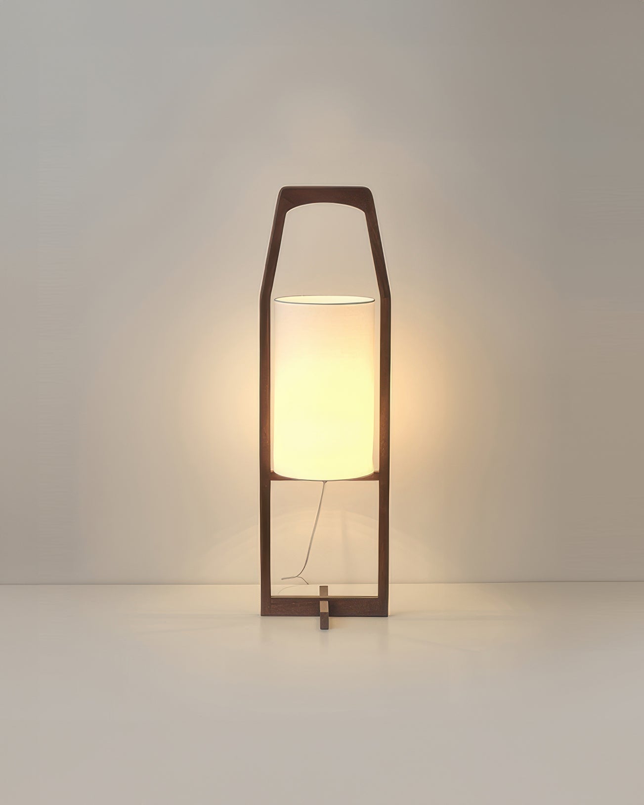 Traditional Wooden Floor Lamp, Warm Zen Style