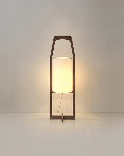 Traditional Wooden Floor Lamp, Warm Zen Style
