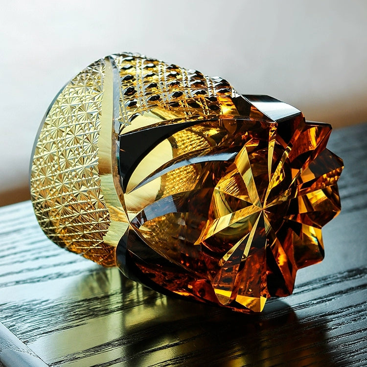 Luxury Handmade Whiskey Glass Set with Wood Gift Box