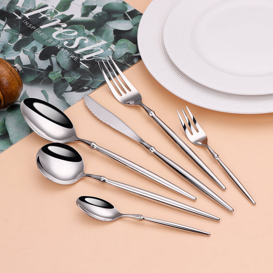Elegant Stainless Steel Flatware Set - Lusomart