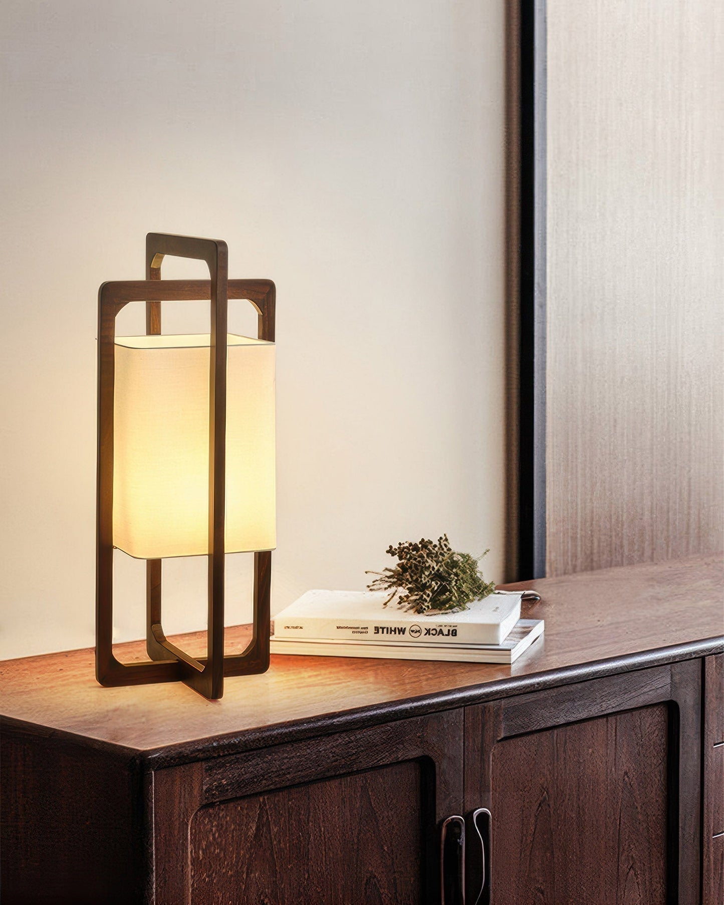 Traditional Wooden Floor Lamp, Warm Zen Style