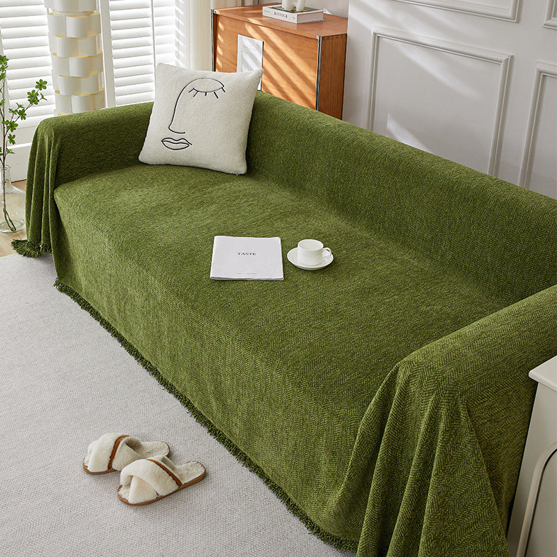 Soft Chenille Sofa Cover, Machine Washable and Stain Resistant