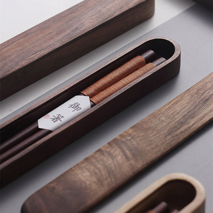 Traditional Wooden Chopsticks Set in Gift Box