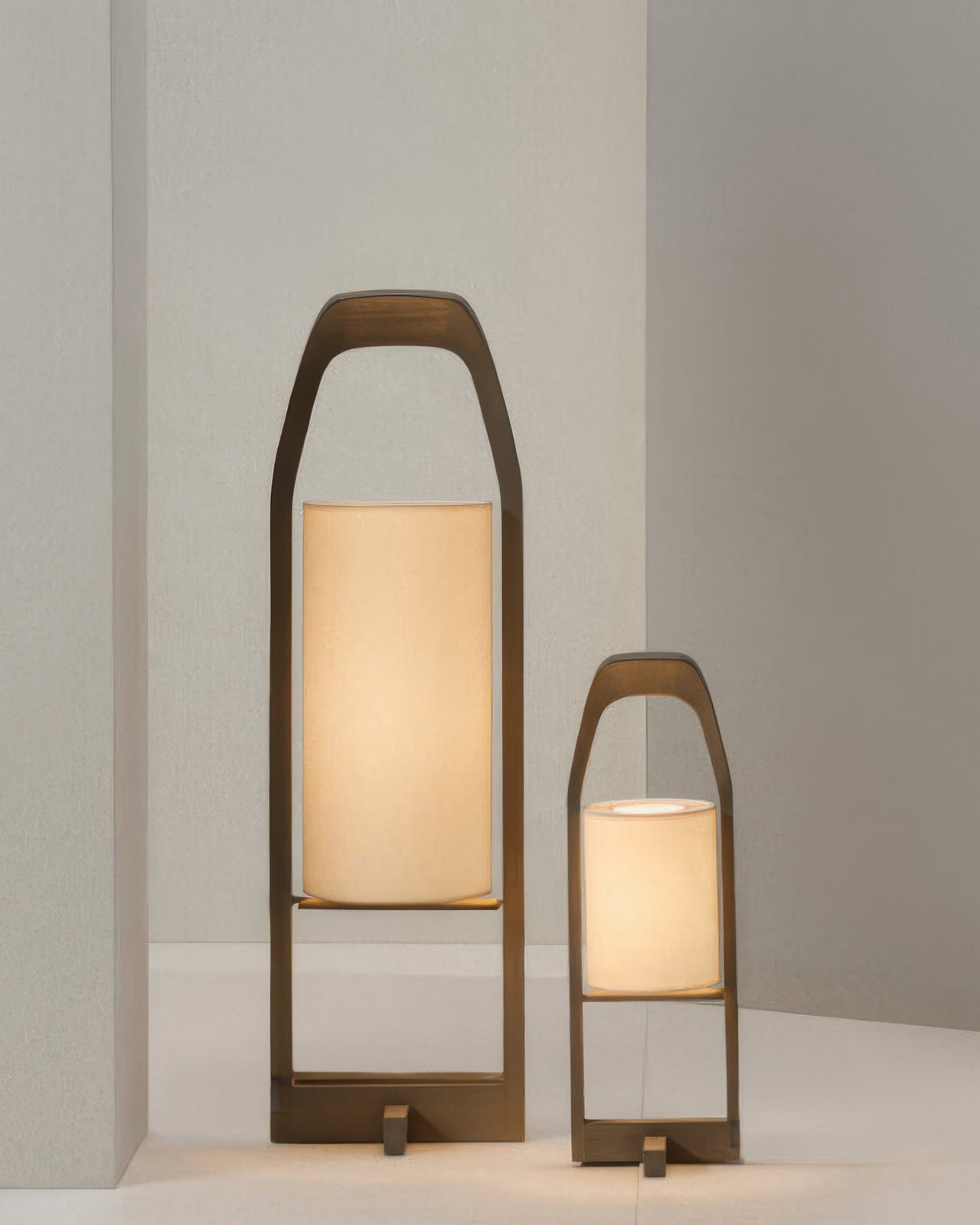 Traditional Wooden Floor Lamp, Warm Zen Style - Lusomart