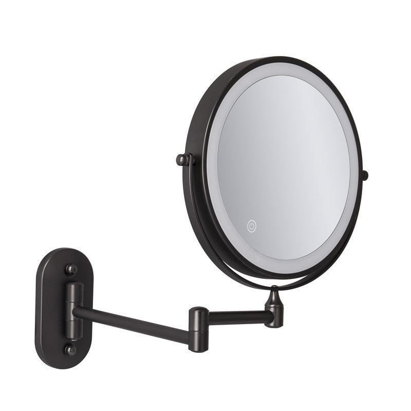 Illuminated Adjustable LED Shaving Mirror with Magnification