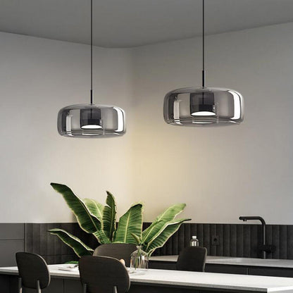 Stylish Glass Pendant Lamp – Soft Warm Lighting