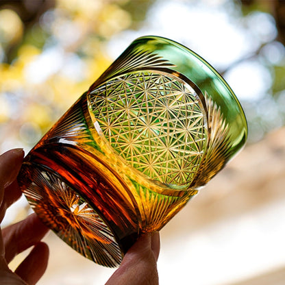 Luxury Engraved Whisky Glass Set with Wood Gift Box