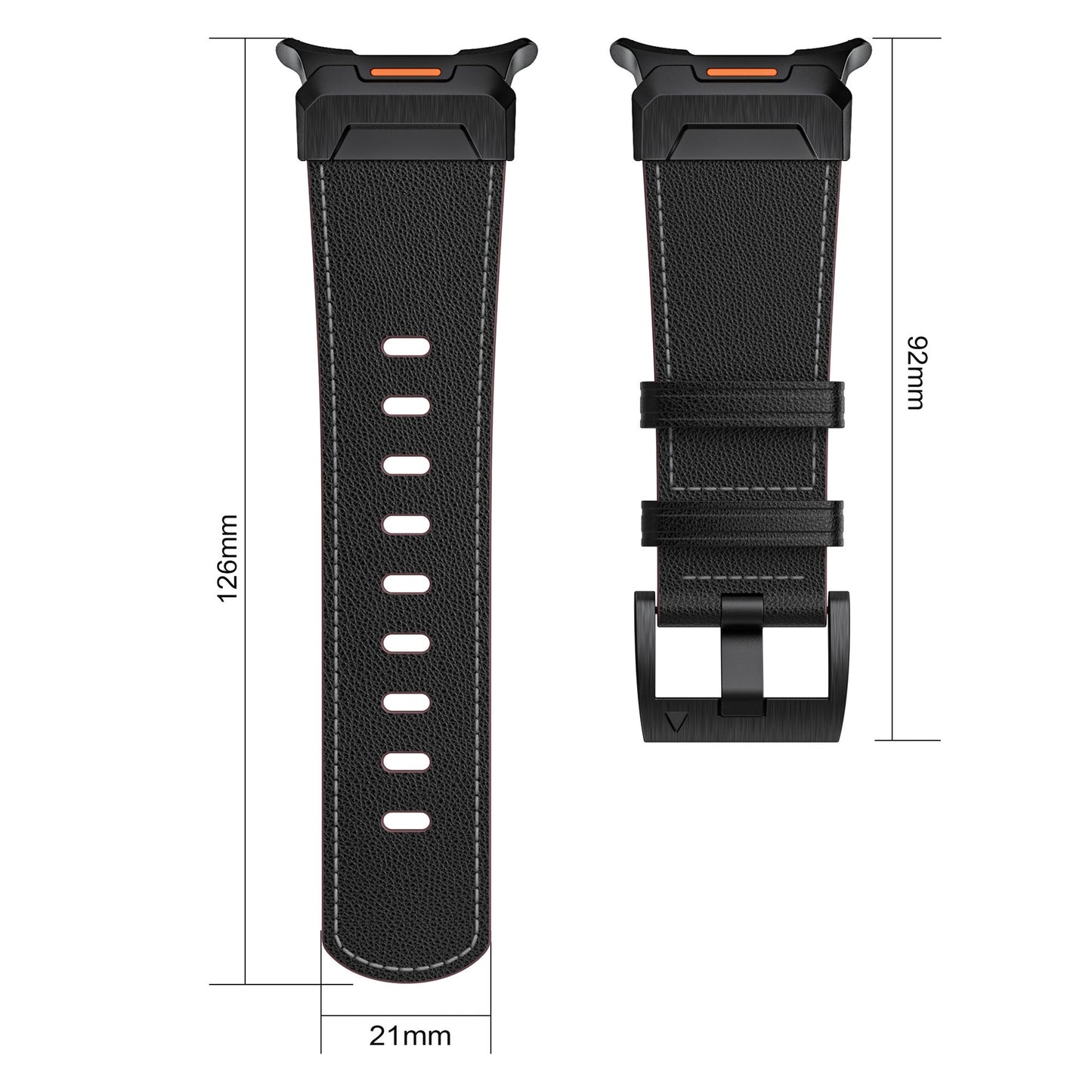 Durable Leather Watch Band For Apple Watch 7 Ultra