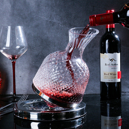 Luxury Rotating Wine and Liquor Decanter - Lusomart