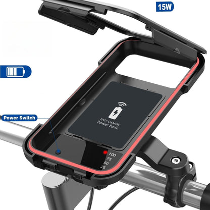 Waterproof Bike Phone Holder With Portable Charger