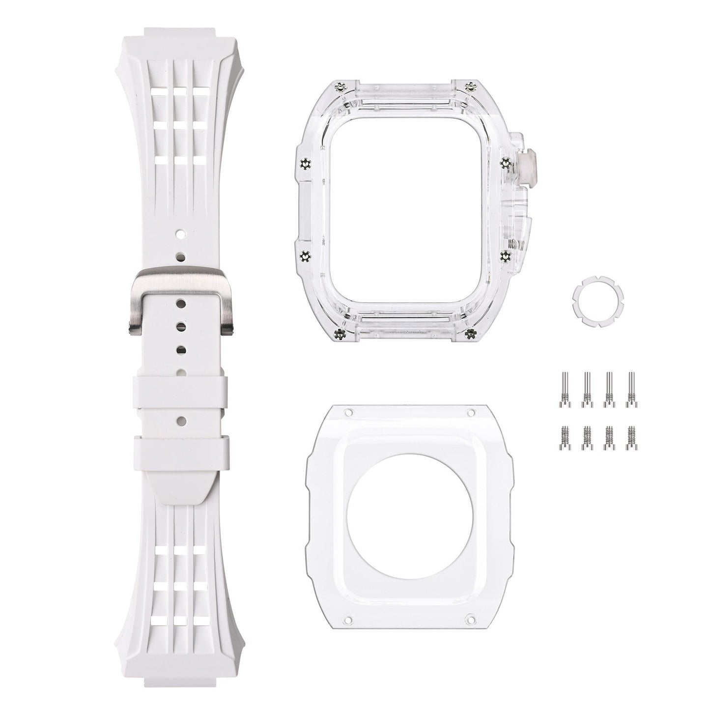 Premium Fluoro Band & Black Case Kit For Apple Watch