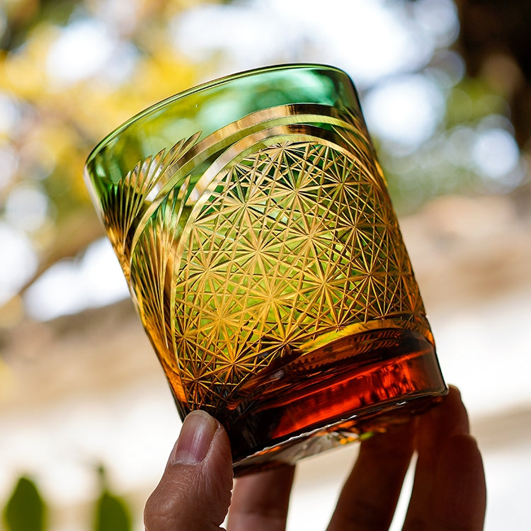 Luxury Engraved Whisky Glass Set with Wood Gift Box