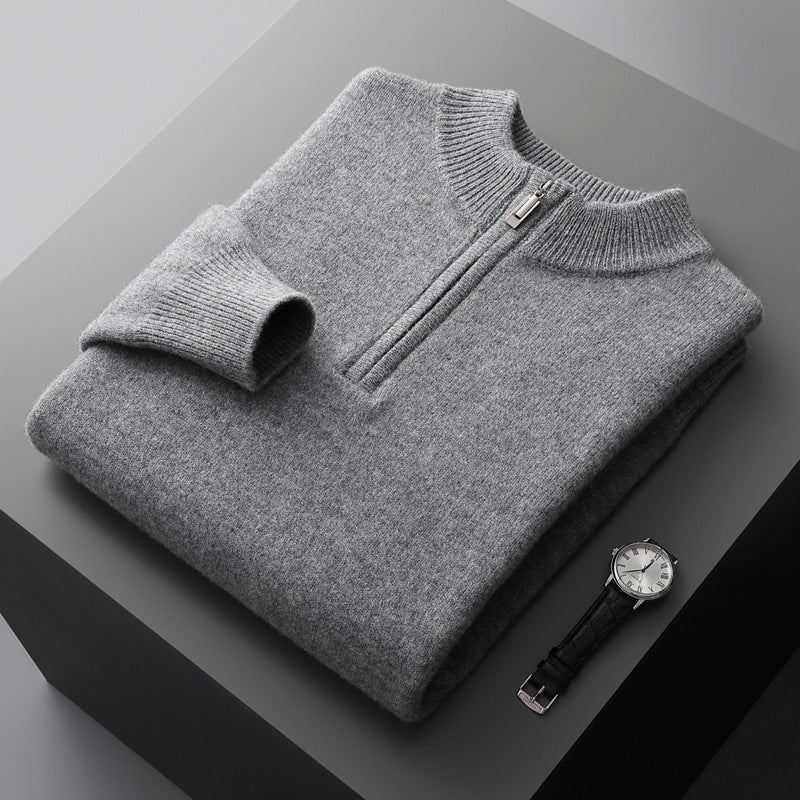Soft Australian Wool Half Zip Jumper