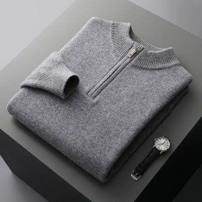 Soft Australian Wool Half Zip Jumper
