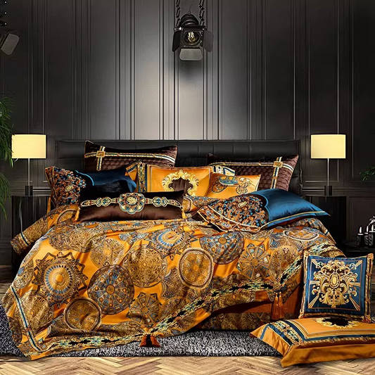 Luxurious Soft Bedding Set With Decorative Fringe - Lusomart