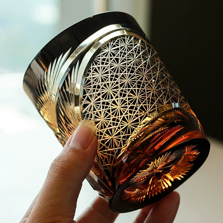 Luxury Engraved Whisky Glass Set with Wood Gift Box