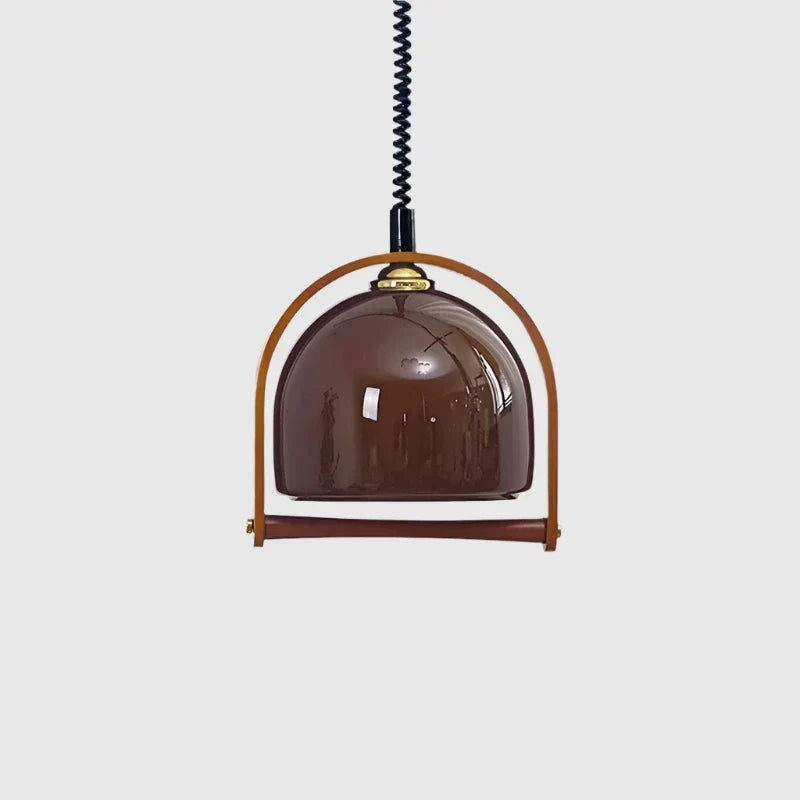 Rustic Wood Pendant Dining Lamp