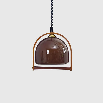 Rustic Wood Pendant Dining Lamp