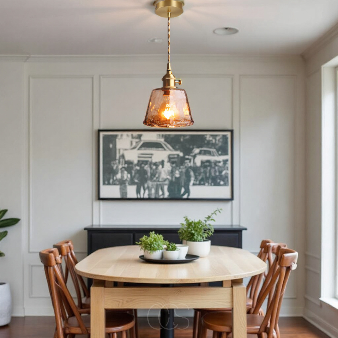 Classic Glass Drop Pendant Light