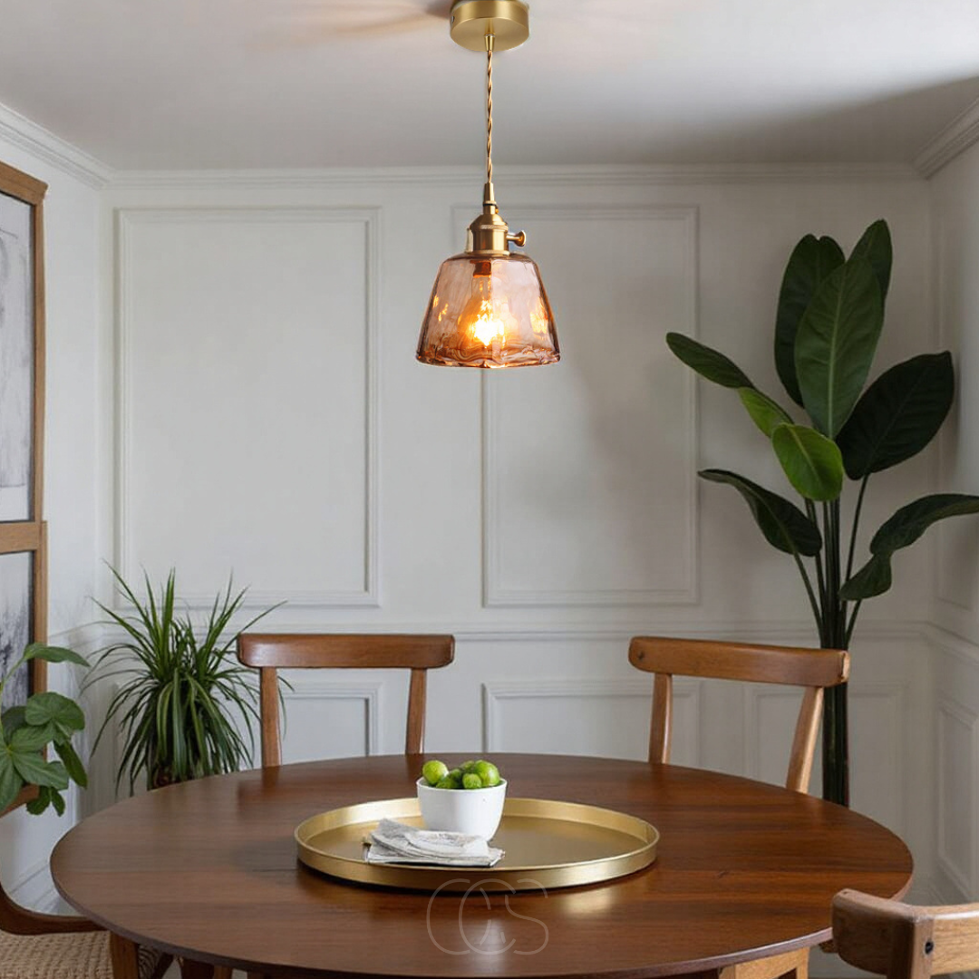 Classic Glass Drop Pendant Light