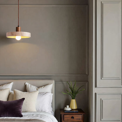 Natural Stone Pendant Light Adjustable Style