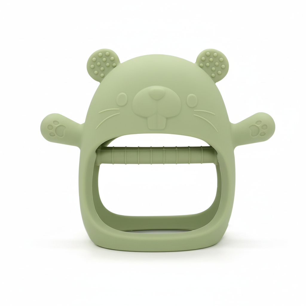 Soft Baby Teething Silicone Mitten Chew Toy