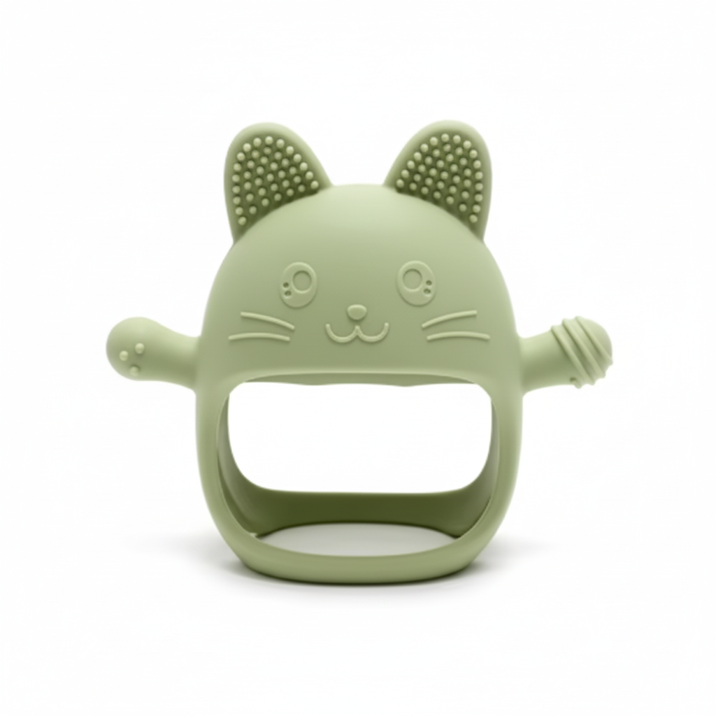 Soft Baby Teething Silicone Mitten Chew Toy