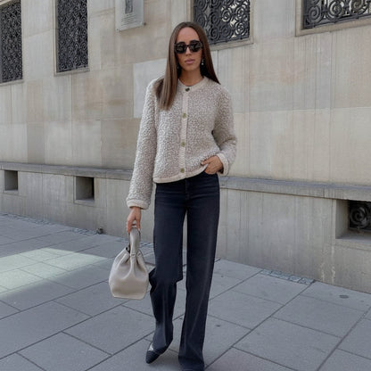 Warm Fuzzy Teddy Jacket for Women