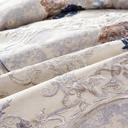 Elegant Blue Patterned Bedding Set