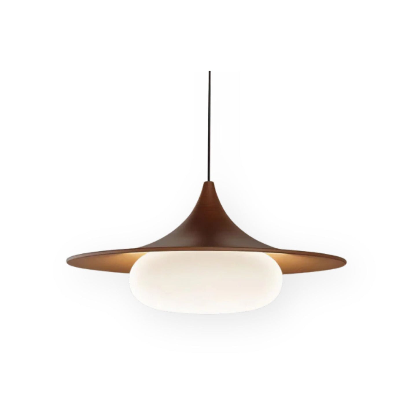 Minimalist Wooden Drop Pendant Light - Lusomart
