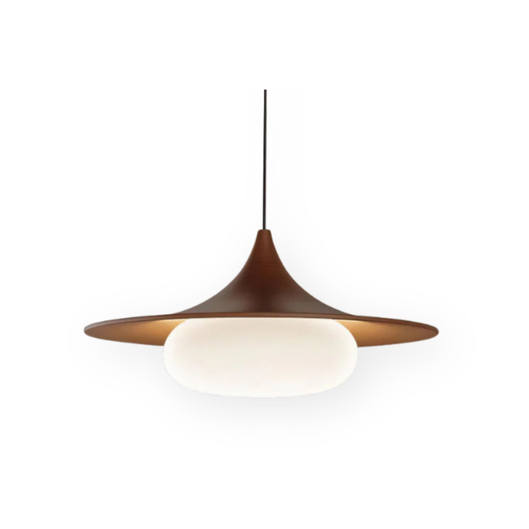 Minimalist Wooden Drop Pendant Light - Lusomart