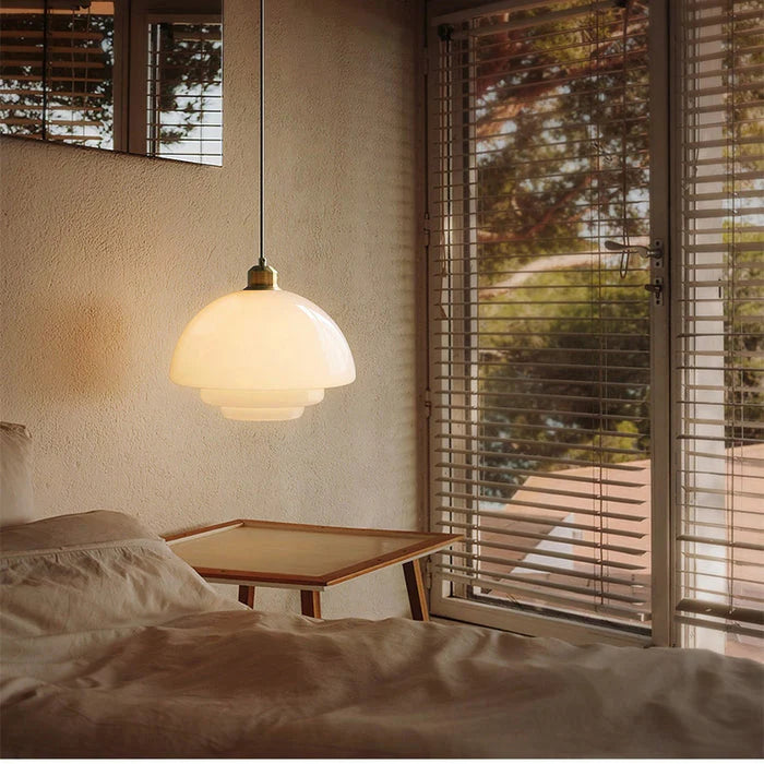 Olynt | Luminous Milky Glass Pendant Lamp for Stylish Living Spaces 2
