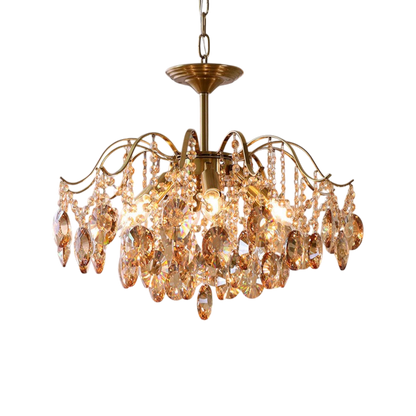 Elegant Crystal Ceiling Light with Premium Decor Accents - Lusomart