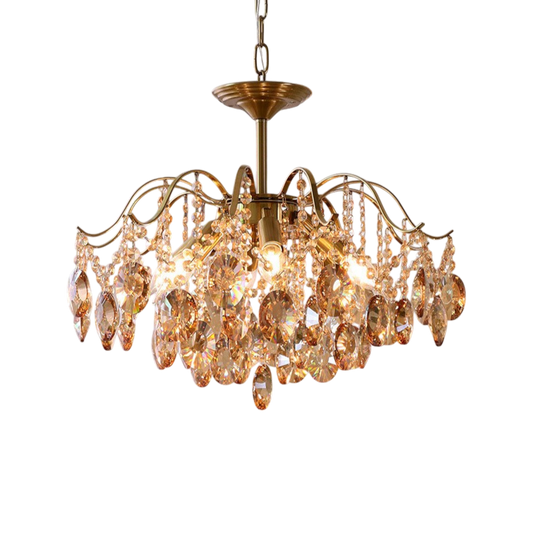 Elegant Crystal Ceiling Light with Premium Decor Accents - Lusomart