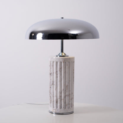 Classic Marble Dome Table Light with Warm Glow - Lusomart