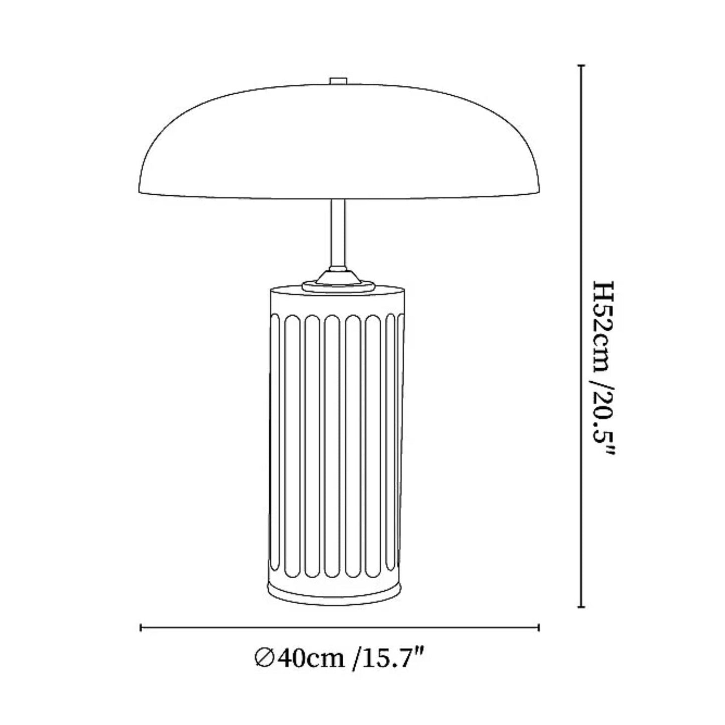 Omus Dome Marble Table Lamp 3