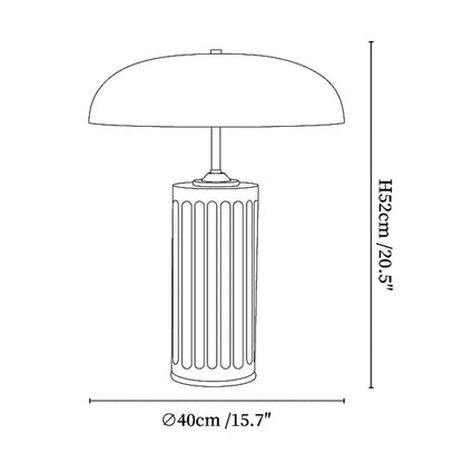 Omus Dome Marble Table Lamp 3