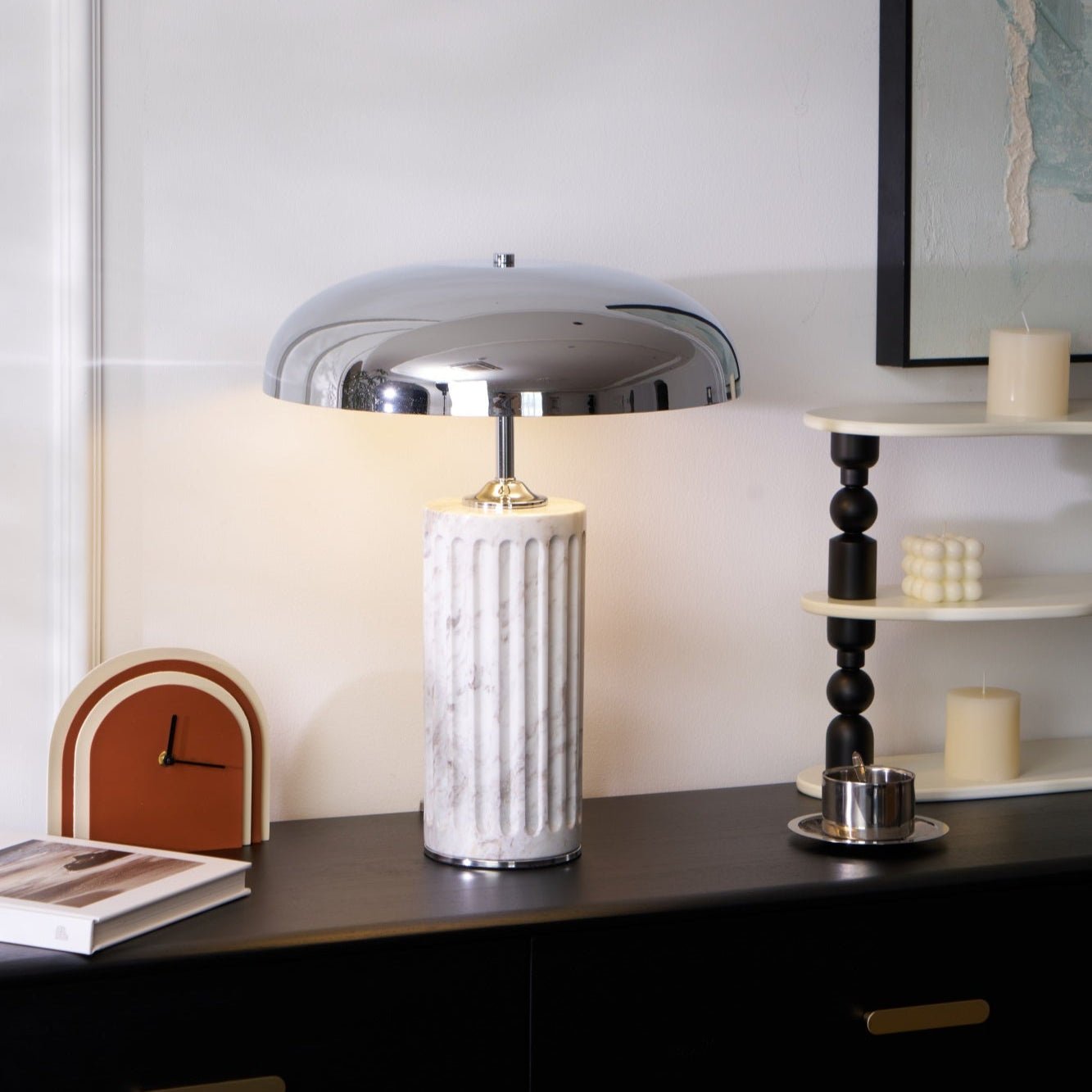 Omus Dome Marble Table Lamp 5