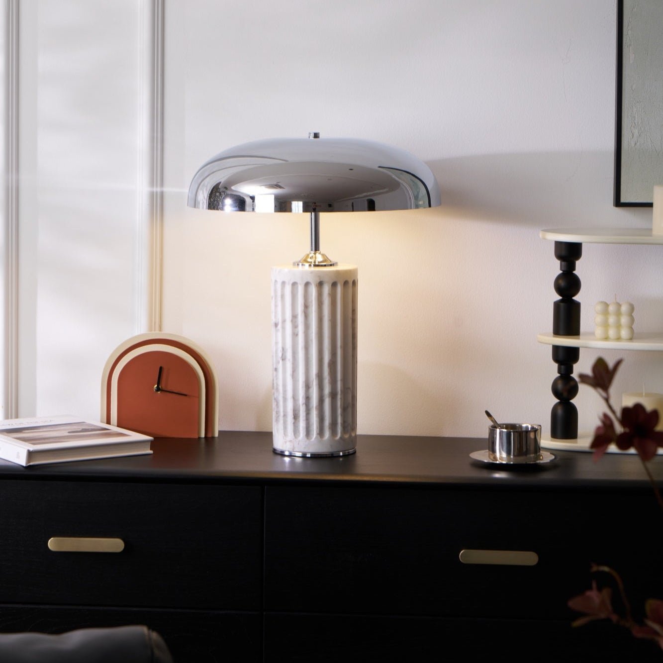 Omus Dome Marble Table Lamp 6