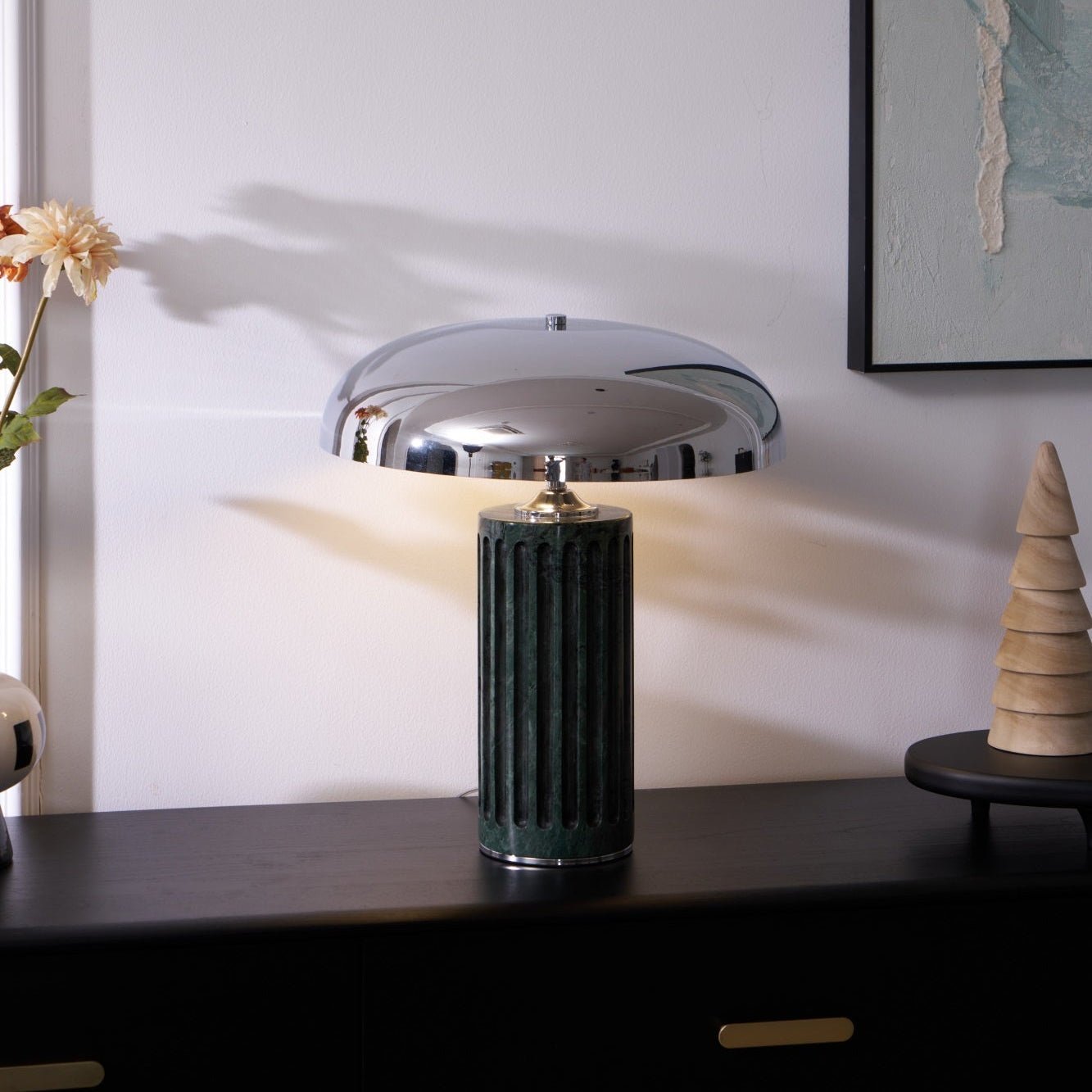 Omus Dome Marble Table Lamp 8