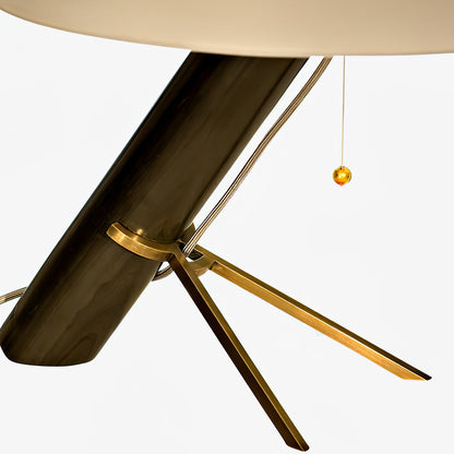 OpalLuxe – Refined Table Lamp with Golden Accents 4