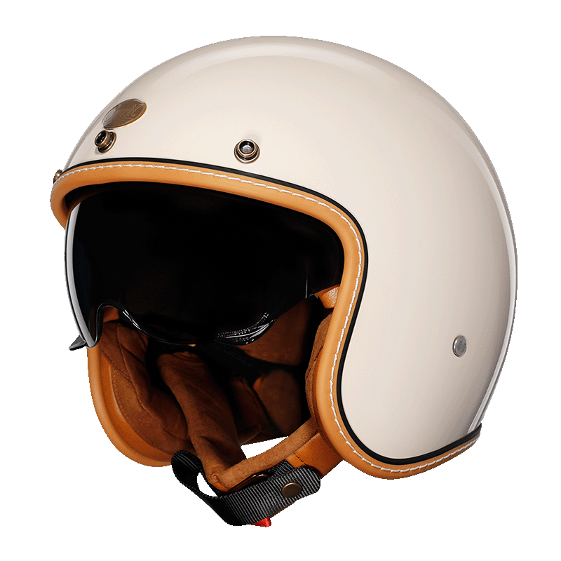 Classic Open Face Motorcycle Helmet with Ventilated Shell - Lusomart