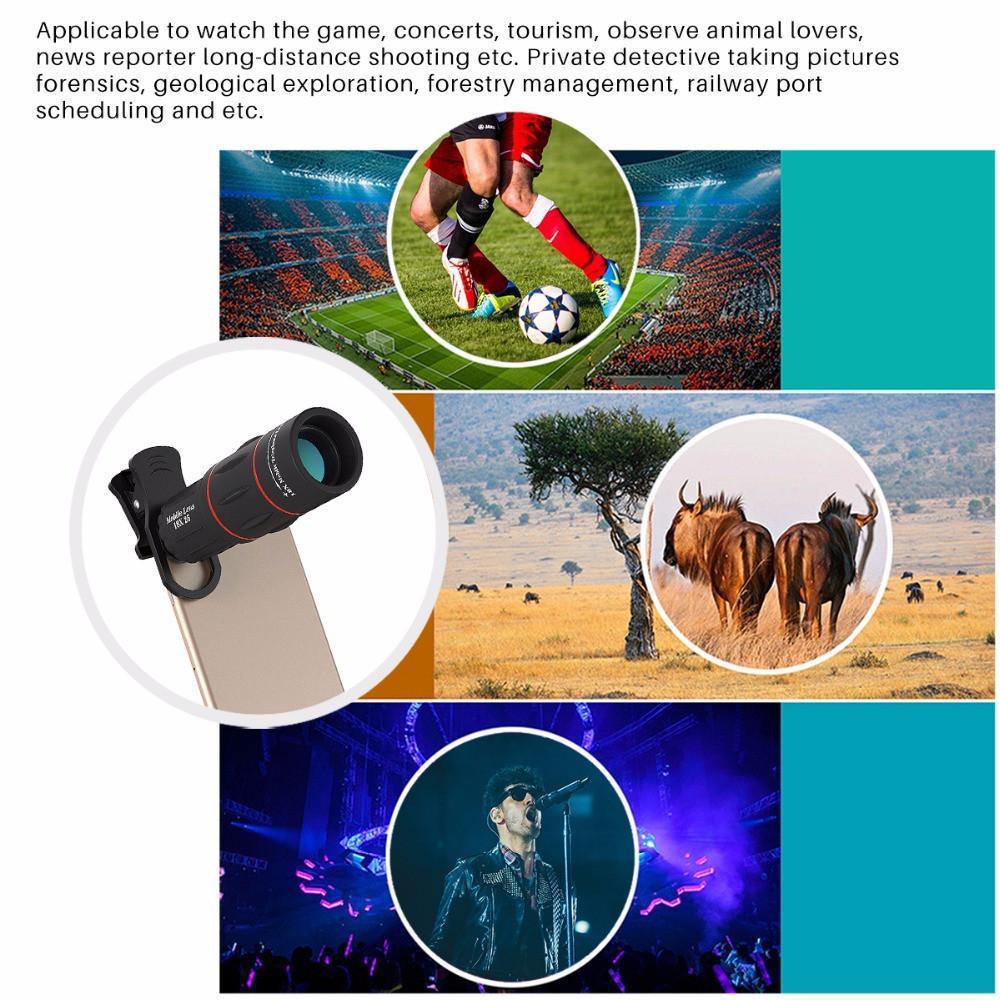 OptiZoom | Powerful 18X Mobile Telescope Lens with Tripod Clip 5