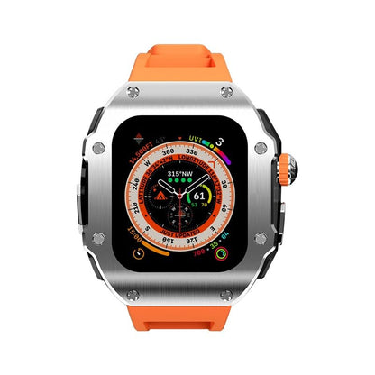 Durable Rubber Band & Metal Case for Apple Watch Ultra